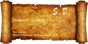 Somosi Diána névjegykártya